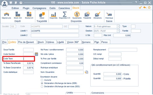 Gestion des acomptes par facture 2