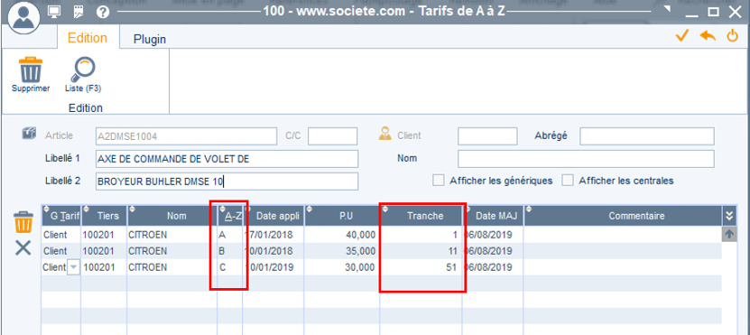 Gestion des Tarifs clients A à Z 3