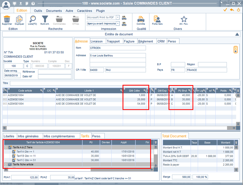 Gestion des Tarifs clients A à Z 4